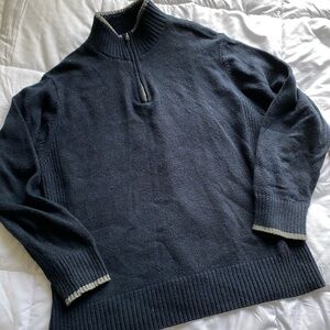 Sonoma Men's Dark Blue Zip-Up Sweater